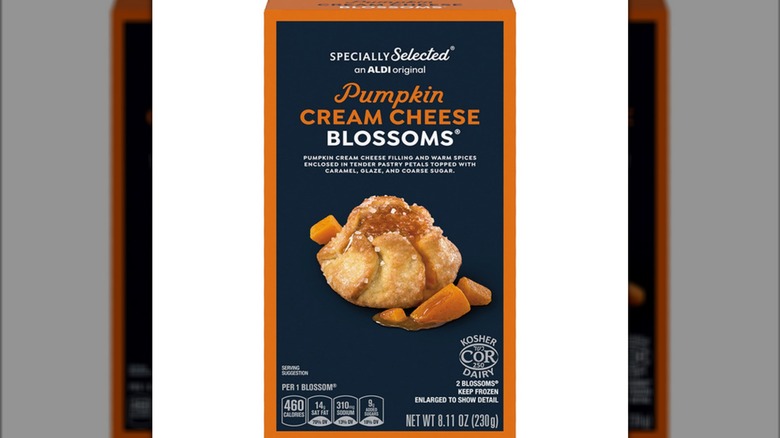 Box of Specially Selected Pumpkin Cream Cheese Blossoms.