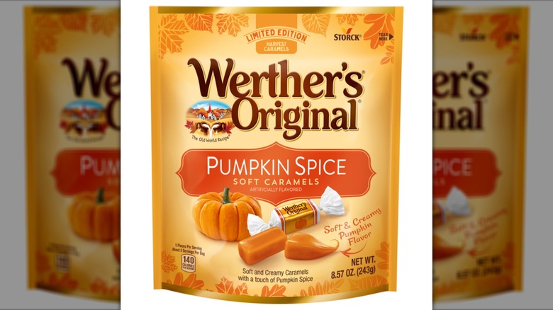 Bag of Werther's Originals Pumpkin Spice Soft Caramels.