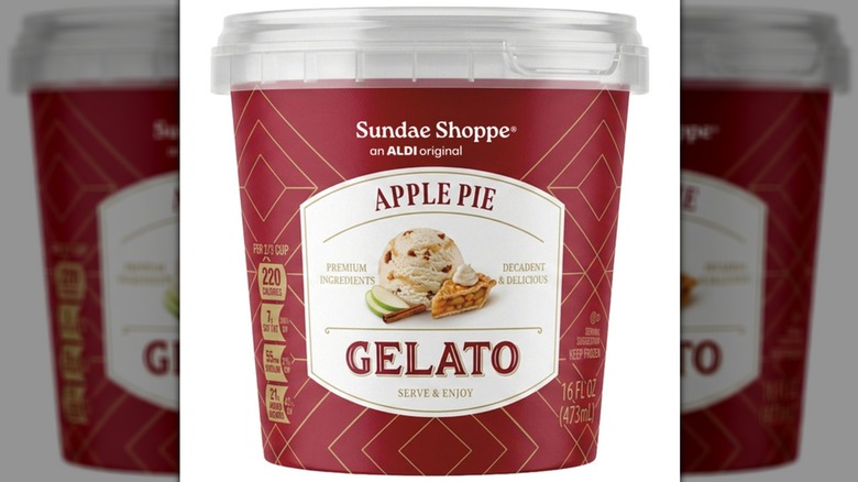 Pint of Sundae Shoppe Apple Pie Gelato.