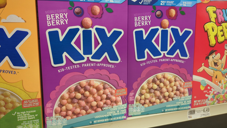 Berry Berry Kix on shelf
