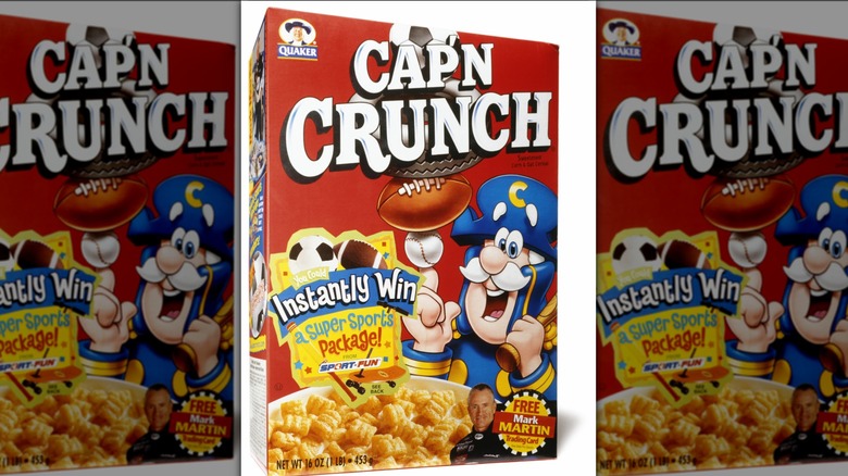 Cap'n Crunch cereal box