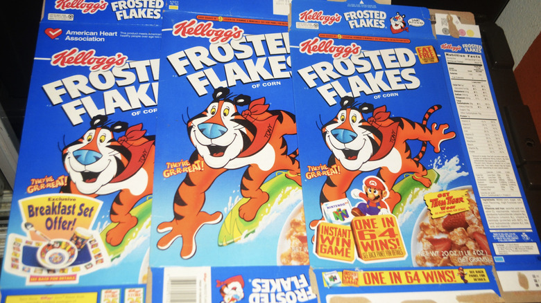 1990s Frosted Flakes boxes