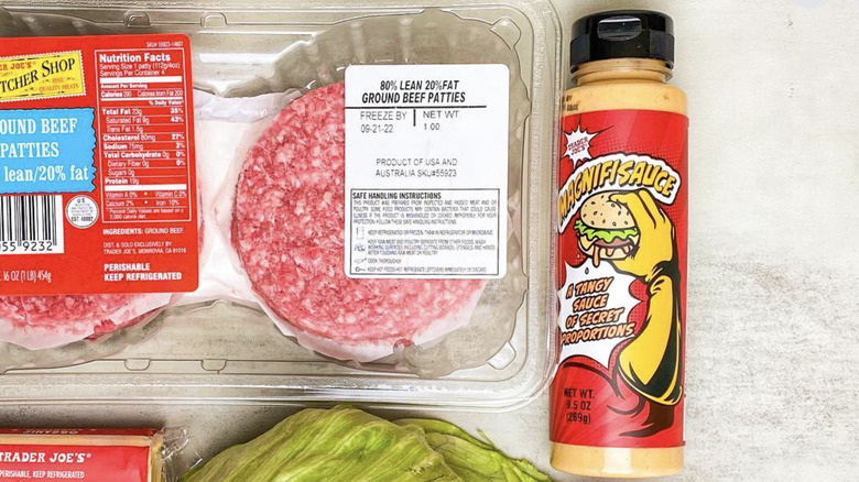 Trader Joe's Magnifisauce with burgers