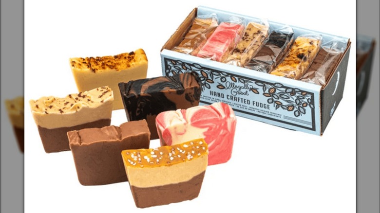 Chocolate Moonshine Fudge Variety Party Pack spread out