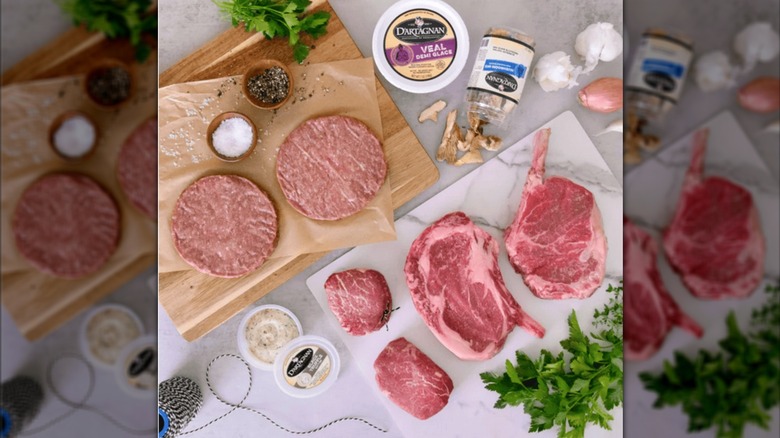 D'Artagnan Ultimate Steak Lovers Gift Box spread out