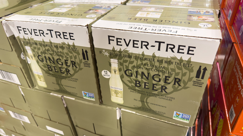 Fever Tree Ginger Beer boxes