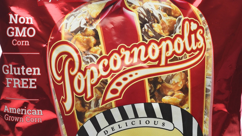 Popcornopolis Zebra Popcorn close up