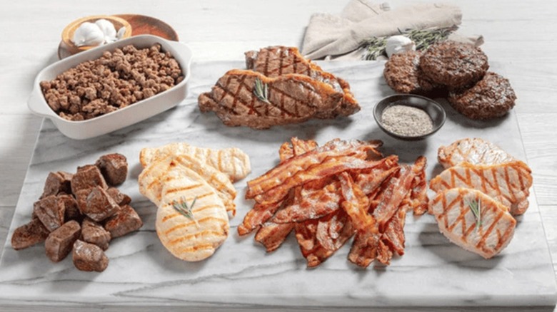 Rastelli's Variety Protein Locker Pack cooked and spread out