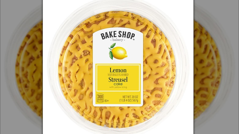 A package of lemon streusel cake