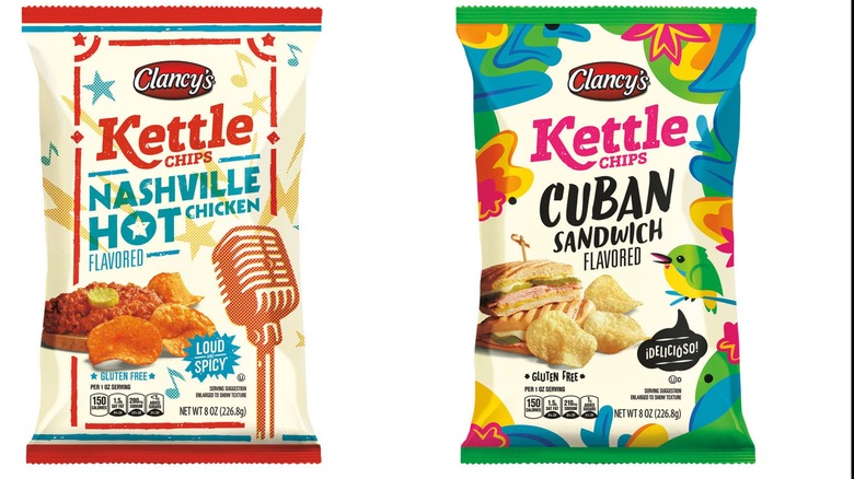 Bags of Clancy's Kettle Chips