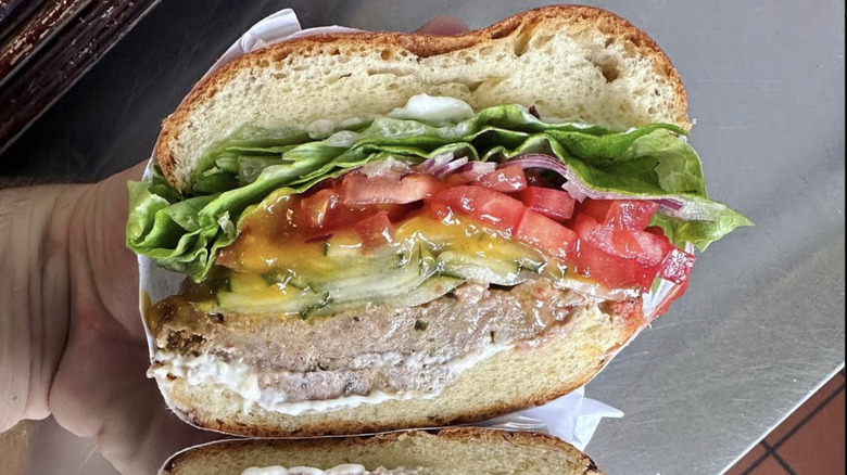 Mae's Sandwich Shop meatloaf sandwich
