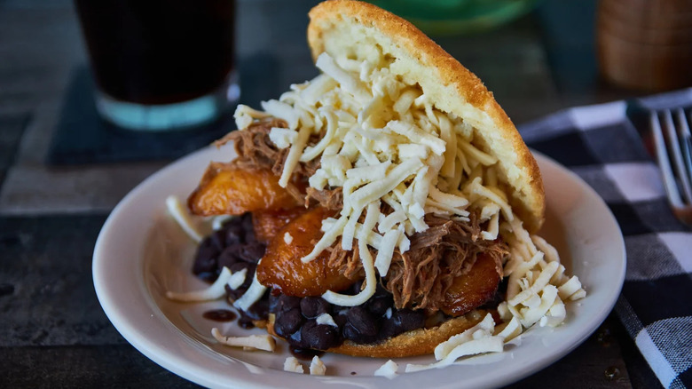 La Calle Arepas Bar arepa on plate