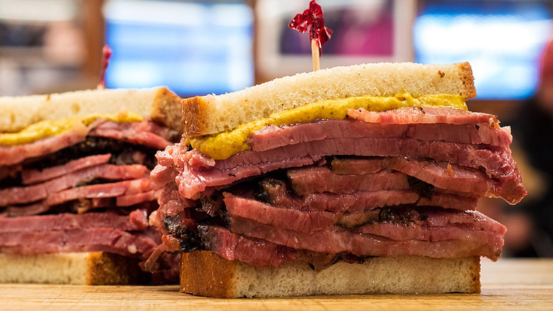 Katz's Delicatessen pastrami sandwich