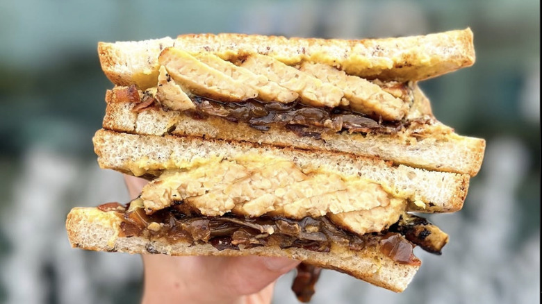 Seed to Sprout vegan cheddar sandwich
