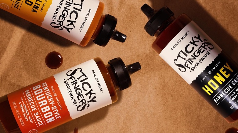 Sticky Fingers assorted sauces.