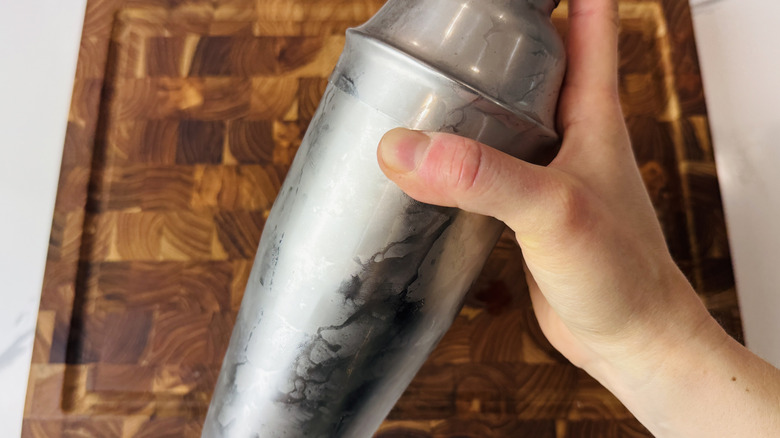 Frosty cocktail shaker