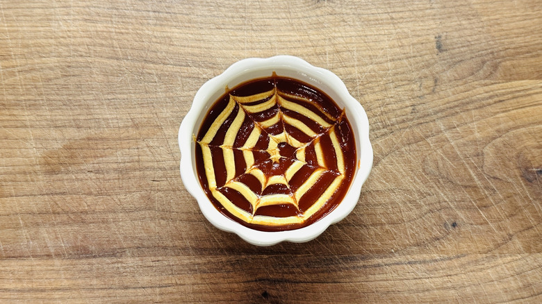 Dipping sauce for mummy hot dogs