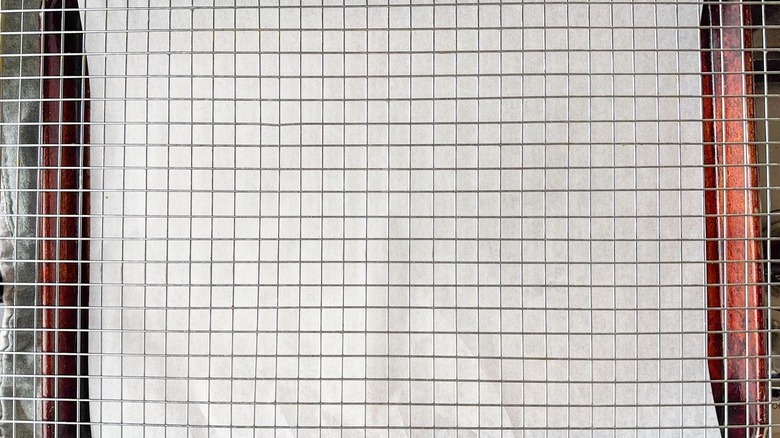 Rack over parchment-lined baking sheet pan