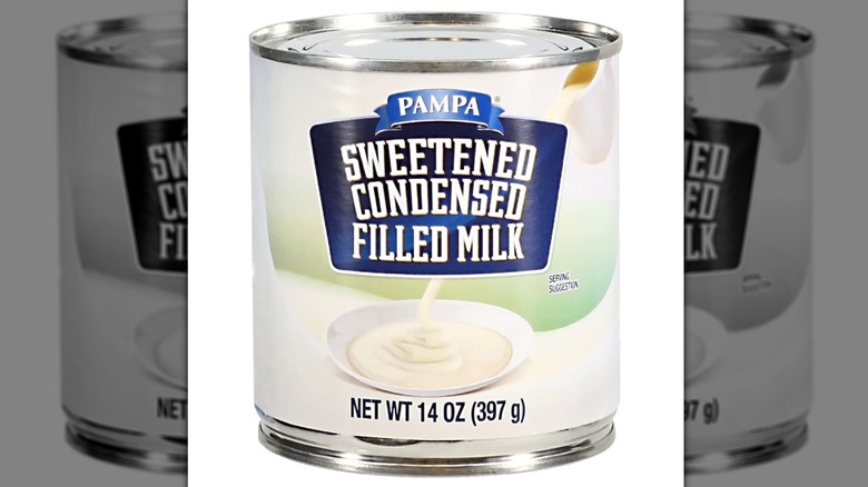 A can of Pampa sweetened condensed filled milk