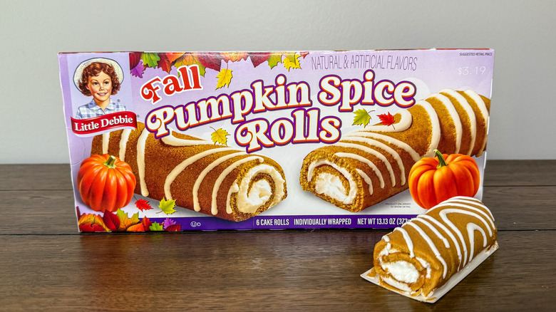 Box of Little Debbie Pumpkin Spice Rolls