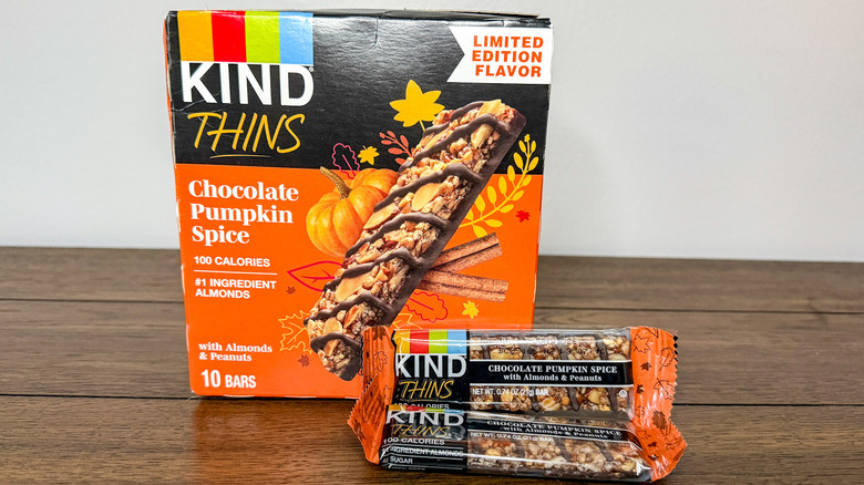 Box of pumpkin spice KIND bars