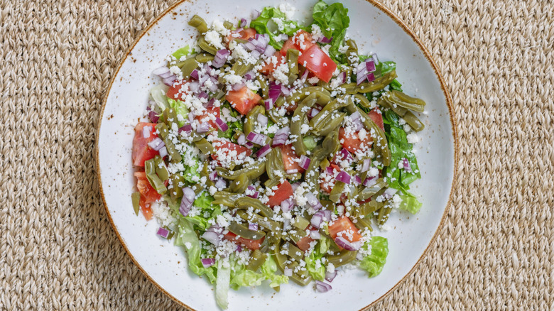 served Mexican style salad