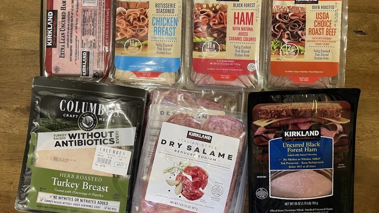 A selection of deli meat from Costco