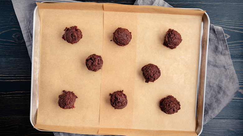 cookie dough ready to be chilled