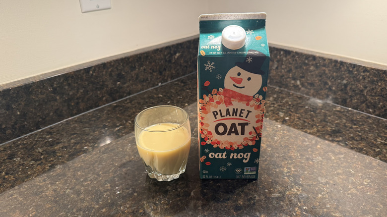 Planet Oat oagnog on countertop