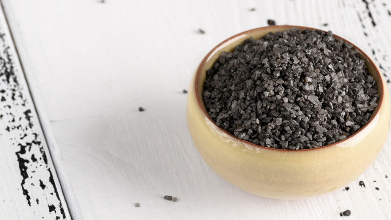 pictured Himalayan black salt