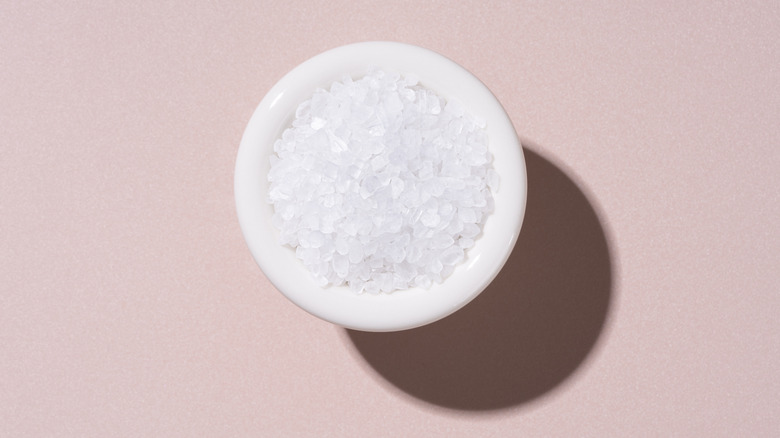 coarse salt pictured in bowl