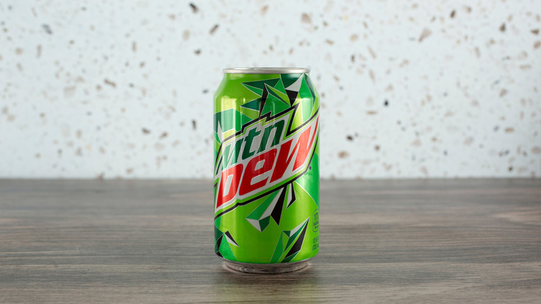 can of Mountain Dew