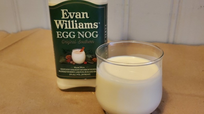 Evan Williams egg nog
