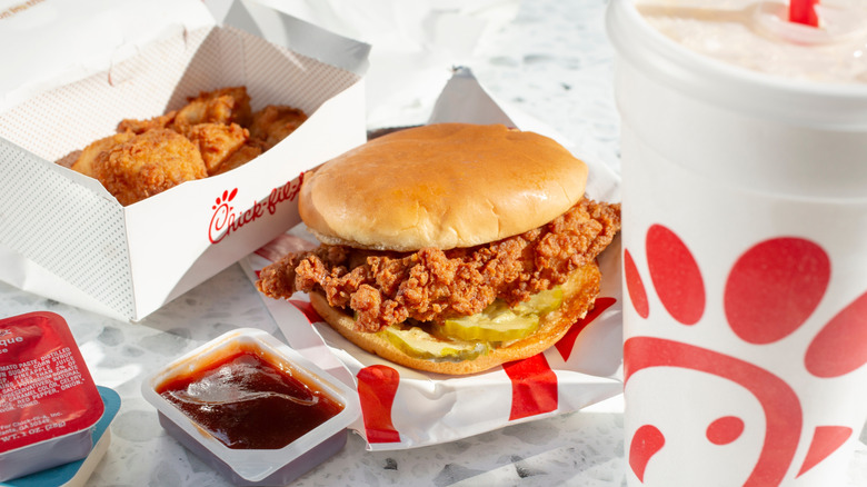 Chick-fil-A sandwich combo meal
