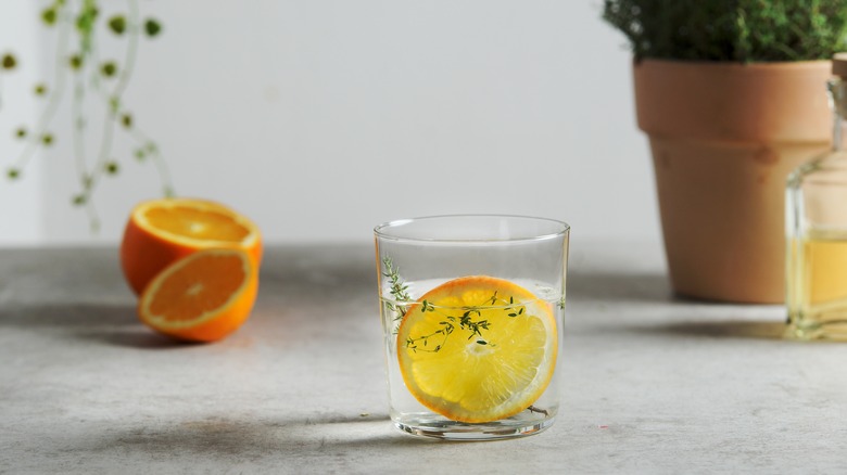 orange and thyme water