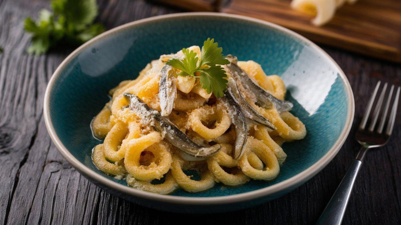 Anchovy pasta