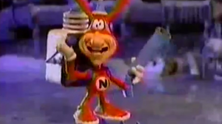 Domino's character The Noid in a commercial.
