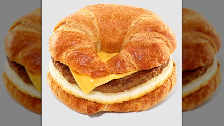 Croissant breakfast sandwiches weekend breakfast