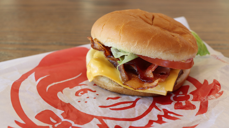 Wendy's bacon cheeseburger