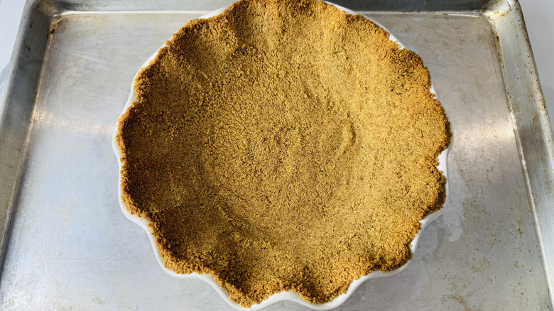 Baked graham cracker crust