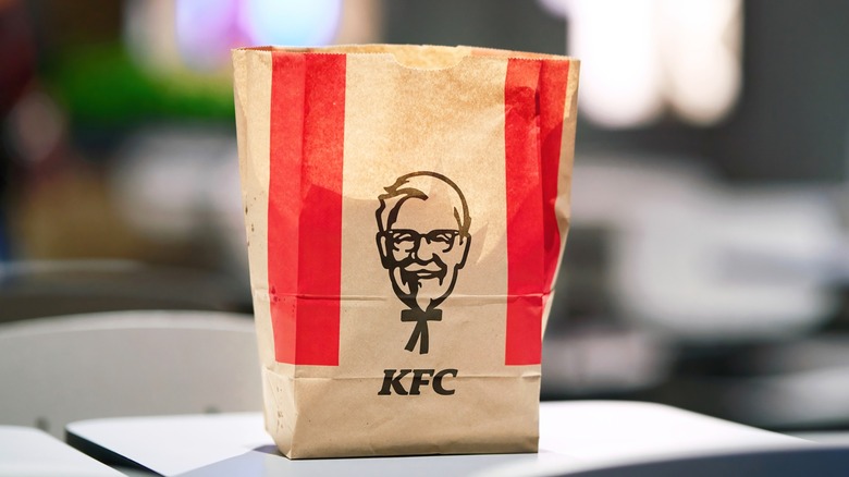 KFC bag on a table