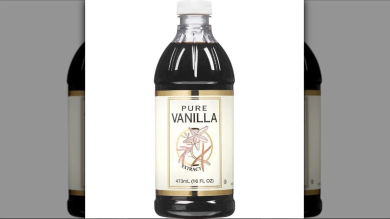 Kirkland Signature Pure Vanilla Extract on a white background