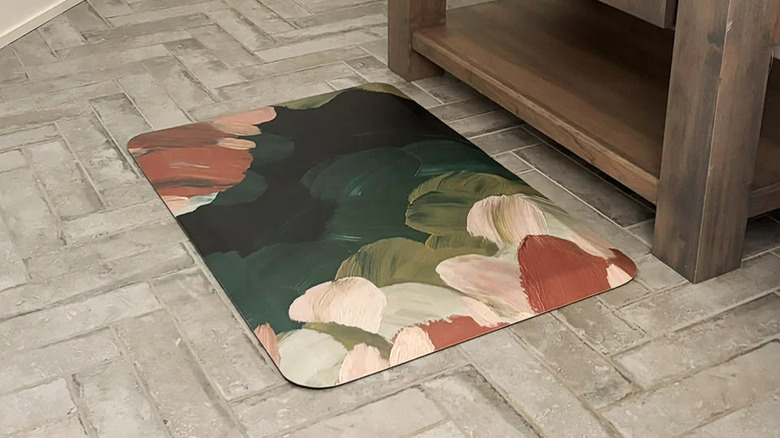 Matterly Happy Feet Abstract Floral Anti-Fatigue Mat