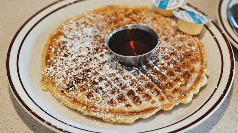 a plate of waffle house waffles