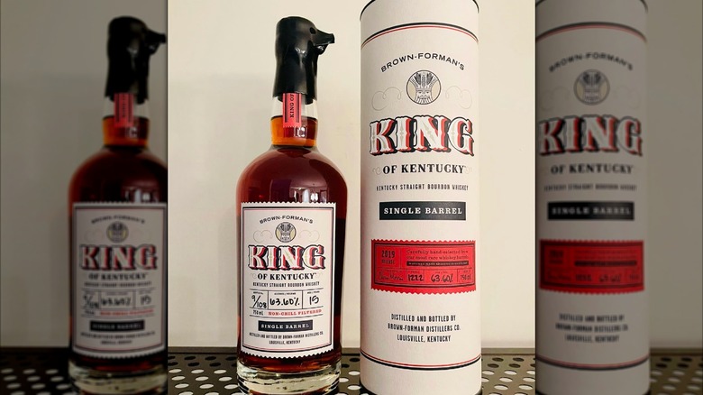 Bottle of King of Kentucky bourbon.