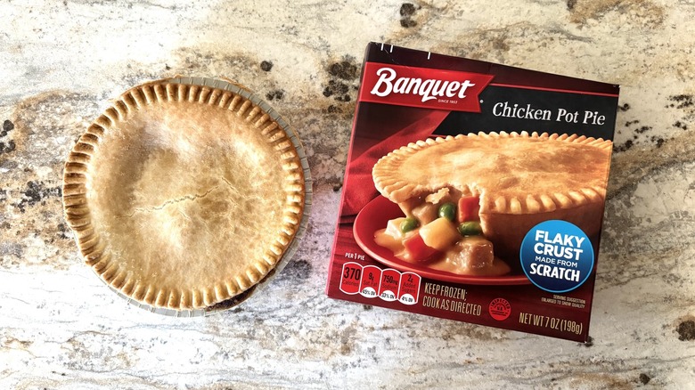 Banquet chicken pot pie with box