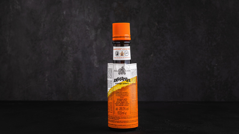 isolated bottle of angostura orange bitters