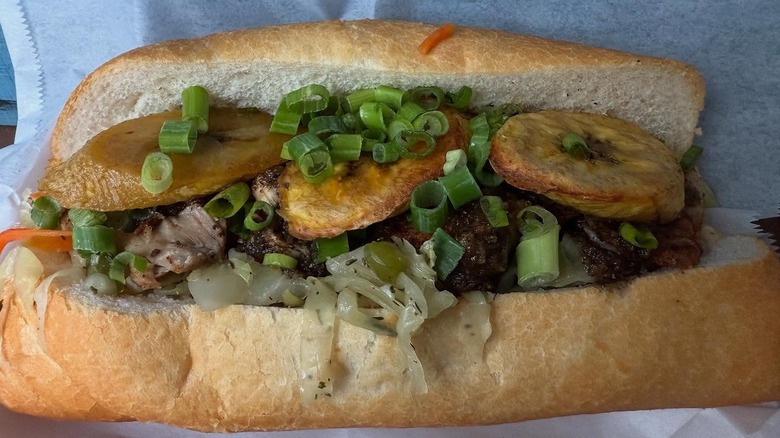 Killer Poboys' jerk chicken po' boy