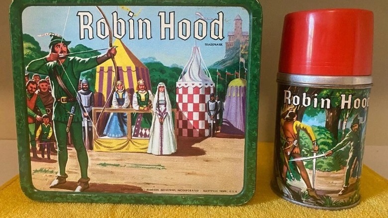 Vintage Robin Hood lunchbox and thermos