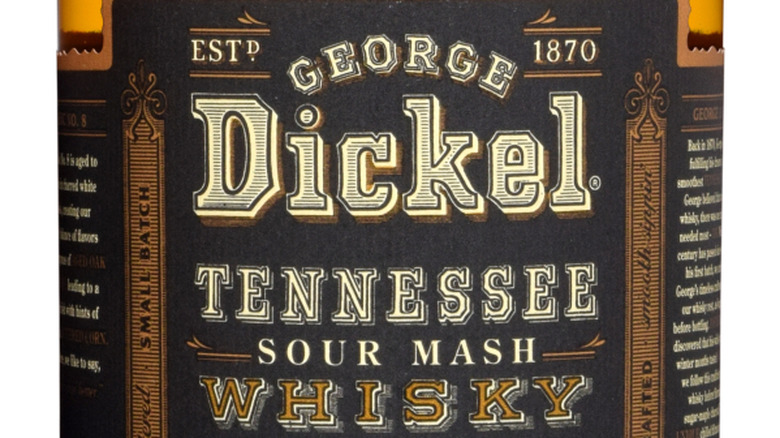 A bottle of George Dickel No. 8.
